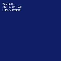 #0D1E66 - Lucky Point Color Image
