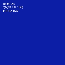 #0D1EA6 - Torea Bay Color Image