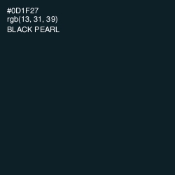 #0D1F27 - Black Pearl Color Image