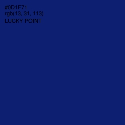 #0D1F71 - Lucky Point Color Image