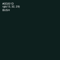 #0D201D - Bush Color Image