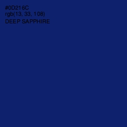 #0D216C - Deep Sapphire Color Image