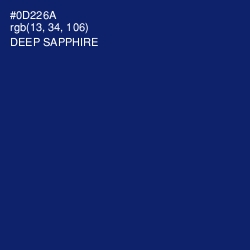 #0D226A - Deep Sapphire Color Image