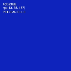 #0D23BB - Persian Blue Color Image