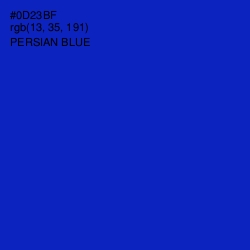 #0D23BF - Persian Blue Color Image