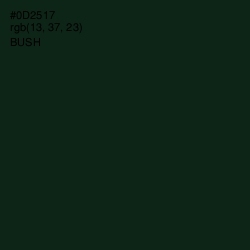 #0D2517 - Bush Color Image