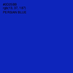 #0D25BB - Persian Blue Color Image