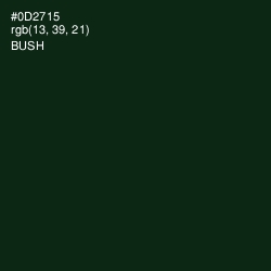 #0D2715 - Bush Color Image