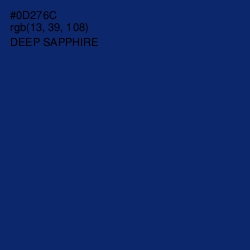 #0D276C - Deep Sapphire Color Image