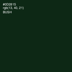 #0D2815 - Bush Color Image