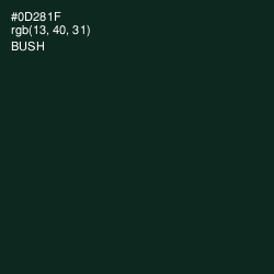 #0D281F - Bush Color Image