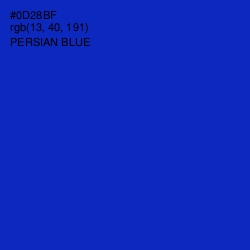 #0D28BF - Persian Blue Color Image