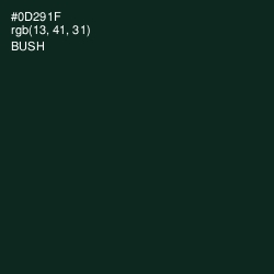 #0D291F - Bush Color Image