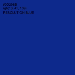 #0D298B - Resolution Blue Color Image