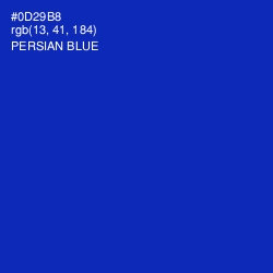 #0D29B8 - Persian Blue Color Image