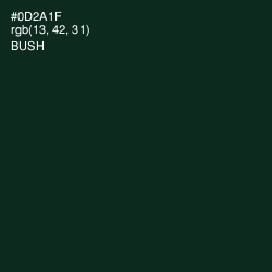 #0D2A1F - Bush Color Image