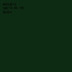 #0D2B12 - Bush Color Image