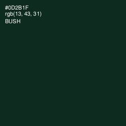 #0D2B1F - Bush Color Image