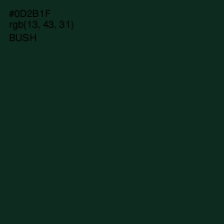 #0D2B1F - Bush Color Image