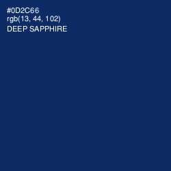 #0D2C66 - Deep Sapphire Color Image