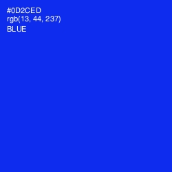 #0D2CED - Blue Color Image