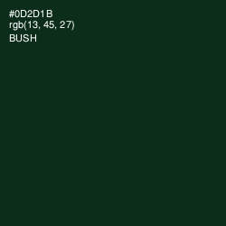 #0D2D1B - Bush Color Image