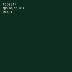 #0D2E1F - Bush Color Image