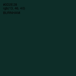 #0D2E28 - Burnham Color Image