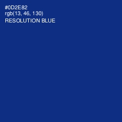 #0D2E82 - Resolution Blue Color Image
