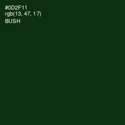 #0D2F11 - Bush Color Image