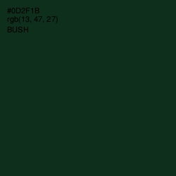 #0D2F1B - Bush Color Image