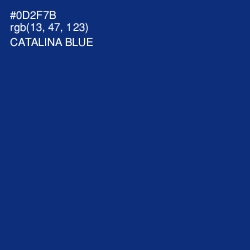 #0D2F7B - Catalina Blue Color Image