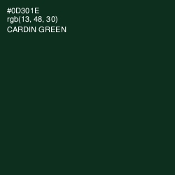 #0D301E - Cardin Green Color Image