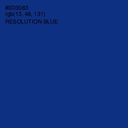 #0D3083 - Resolution Blue Color Image