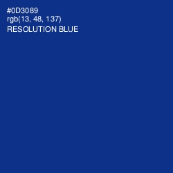 #0D3089 - Resolution Blue Color Image