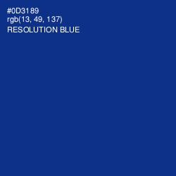 #0D3189 - Resolution Blue Color Image