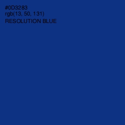 #0D3283 - Resolution Blue Color Image