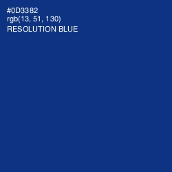 #0D3382 - Resolution Blue Color Image