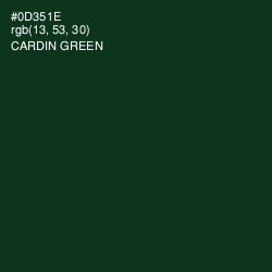 #0D351E - Cardin Green Color Image