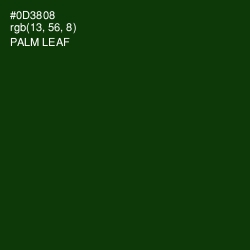 #0D3808 - Palm Leaf Color Image