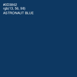 #0D3862 - Astronaut Blue Color Image