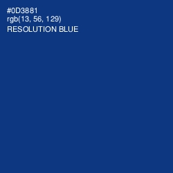 #0D3881 - Resolution Blue Color Image