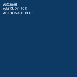 #0D3965 - Astronaut Blue Color Image