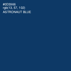 #0D3966 - Astronaut Blue Color Image