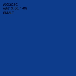 #0D3C8C - Smalt Color Image