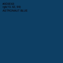 #0D3E63 - Astronaut Blue Color Image