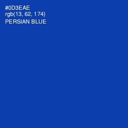 #0D3EAE - Persian Blue Color Image
