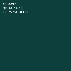 #0D403D - Te Papa Green Color Image