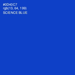 #0D40C7 - Science Blue Color Image