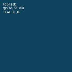 #0D435D - Teal Blue Color Image